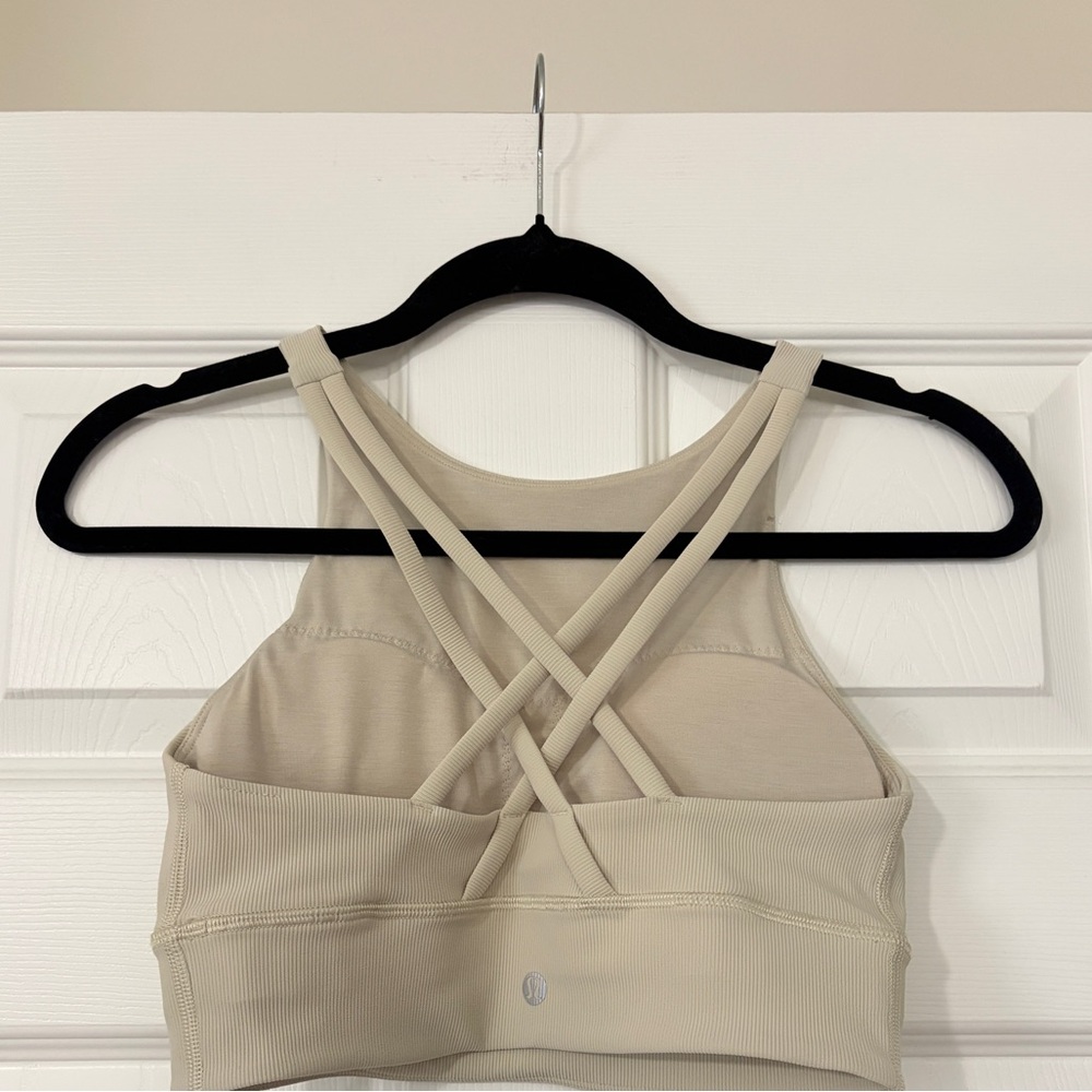 Lululemon High Neck Ribbed Longline Energy Bra 6 - Picture 2 of 4